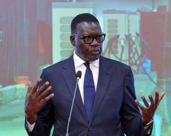 Kenyan Cabinet Secretary Transport Davis Chirchir speaking at the E-Mobility Policy Launch, © Engage Media